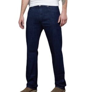 Robert Graham Yates Blue Jeans dark wash with classic Interior embroidery 38x29